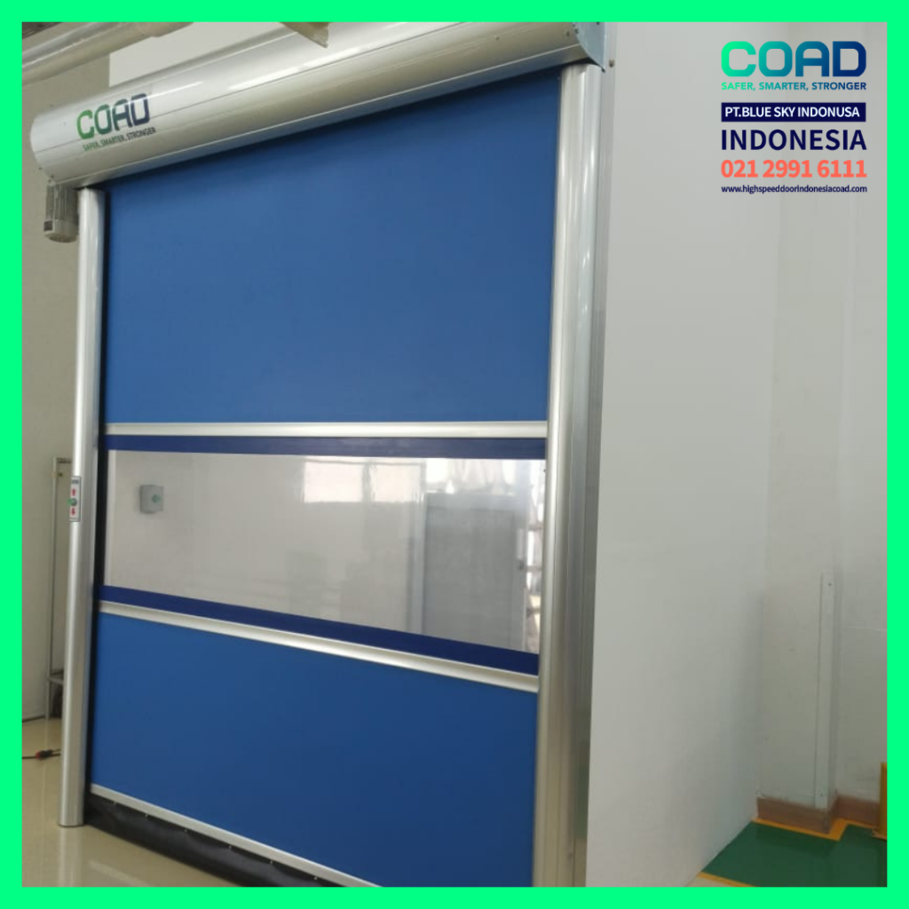 high speed door, coad indonesia, pintu otomatis, high speed door indonesia, instalasi cepat, pintu gudang minimalis