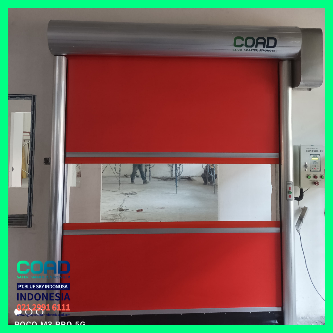 COAD, High Speed Door, Rapid Door, Pintu Otomatis, pintu Pabrik Otomatis, Harga High Speed Door, Jual High Speed Door, Pintu Rapid Door, High Speed Door Indonesia, Jual Rapid Door, Jual Pintu Otomatis, Pintu Gudang Otomatis, pvc roll up door, roller shutter door, Speed door, pvc shutter door, pintu clean room, pintu cold room, clean room door, roll door otomatis, pintu logistik, pintu otomatis pabrik, pintu pabrik otomatis, pintu pvc otomatis, fast roll shutter door, rolling door pvc