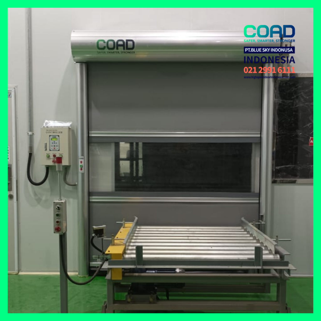 COAD, High Speed Door, Rapid Door, Pintu Otomatis, pintu Pabrik Otomatis, Harga High Speed Door, Jual High Speed Door, Pintu Rapid Door, High Speed Door Indonesia, Jual Rapid Door, Jual Pintu Otomatis, Pintu Gudang Otomatis, pvc roll up door, roller shutter door, Speed door, pvc shutter door, pintu cleanroom, pintu cold room, roll door otomatis, pintu logistik, pintu otomatis pabrik, pintu pabrik otomatis, pintu pvc otomatis, fast roll shutter door, rolling door pvc